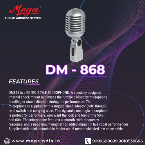 DM 868 P.A. Microphones